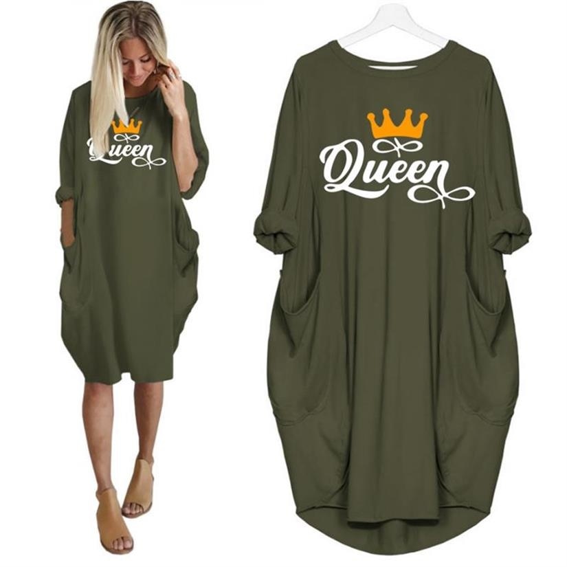 Queen Print T-Shirt-Dress – Sharon's Barn